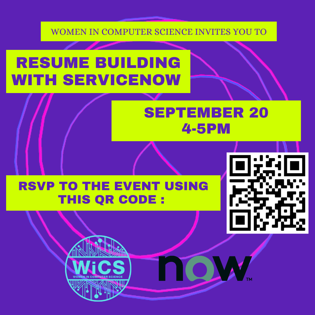 WiCS hosts ServiceNow: resume building event