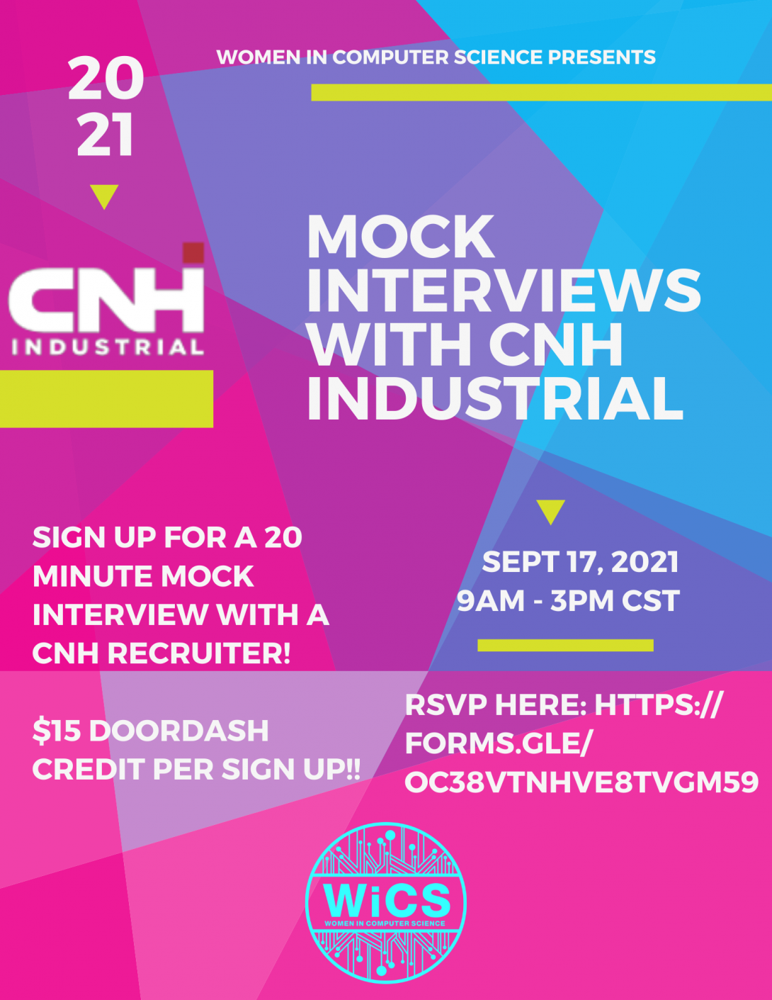 WiCS hosts CNH Industrial: Mock Interviews
